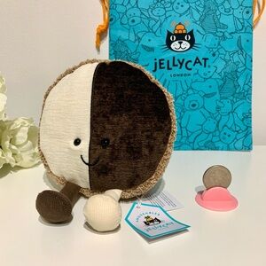 AUTHENTIC‼️Jellycat Nibblechip Cookie Small NYC Exclusive NWT New With Dust Bag